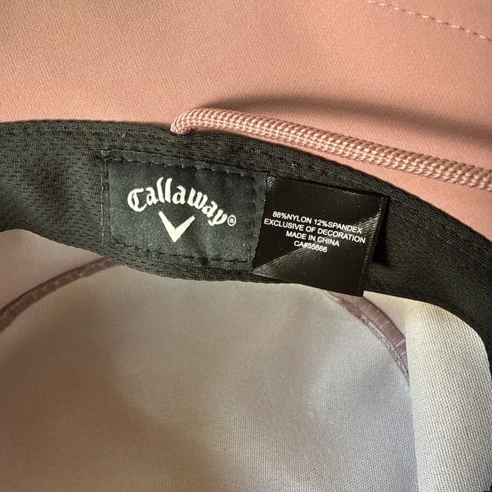 Callaway Women Solar Noon Golf Bucket Hat Mauve Toggle Strap OS NWOT